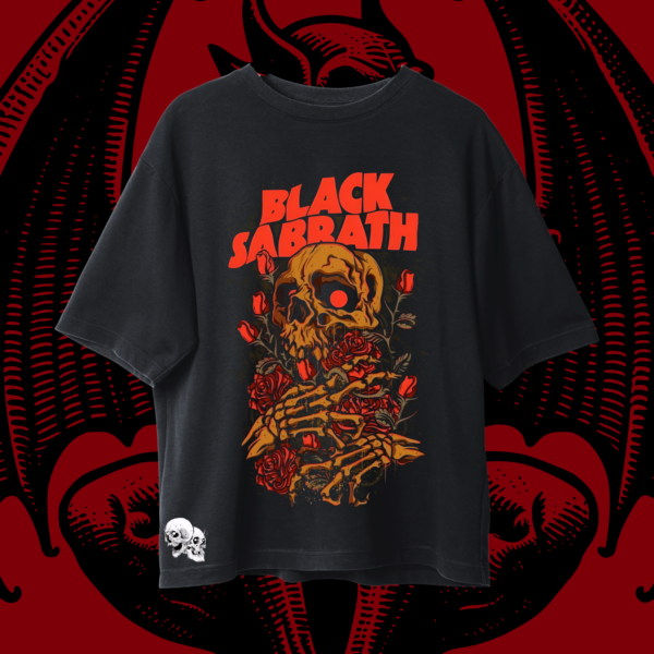 Franela Black Sabbath Roses