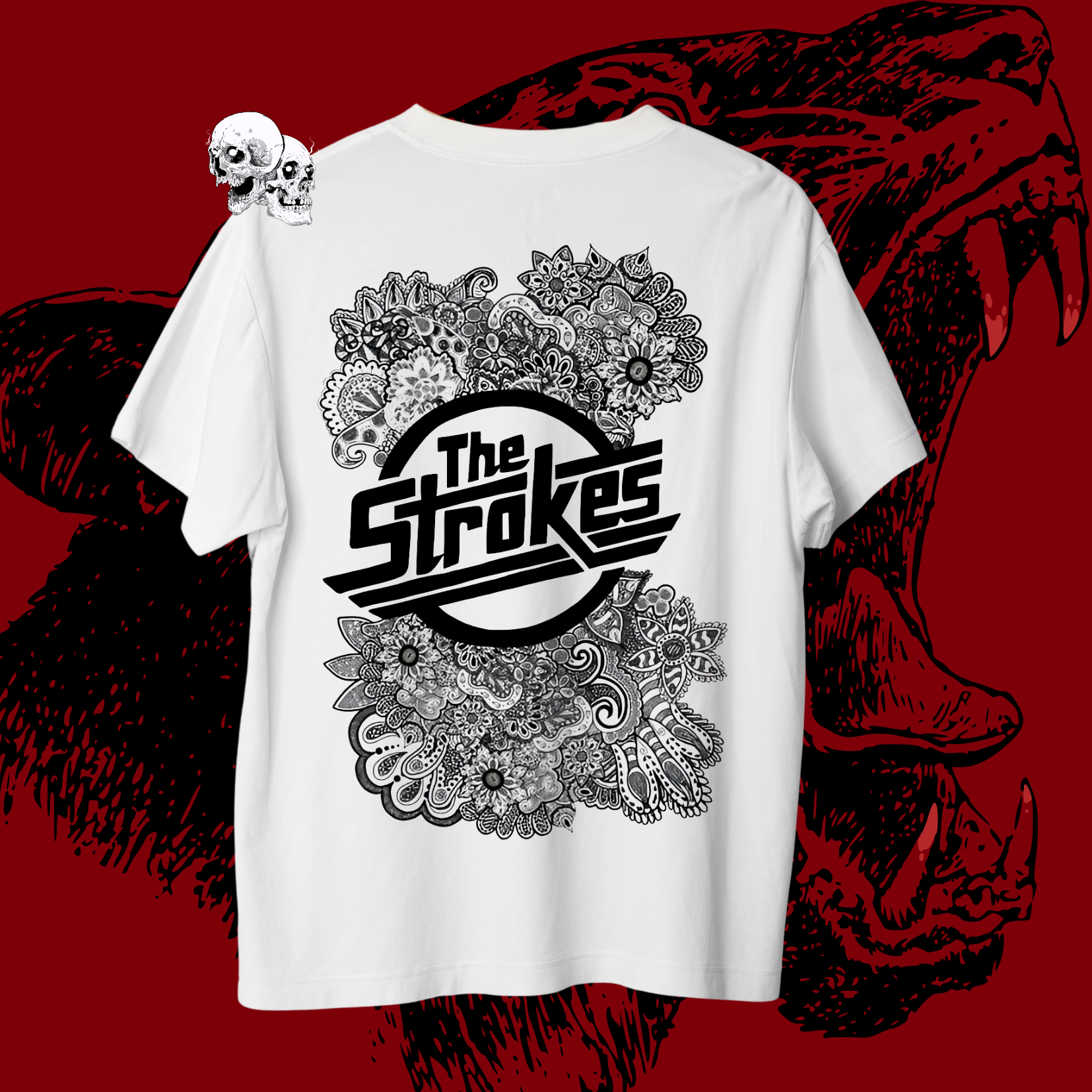Franela The Strokes Azul - Tienda Rockstilo