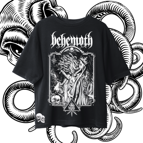 Franela Behemoth Kraken Skull